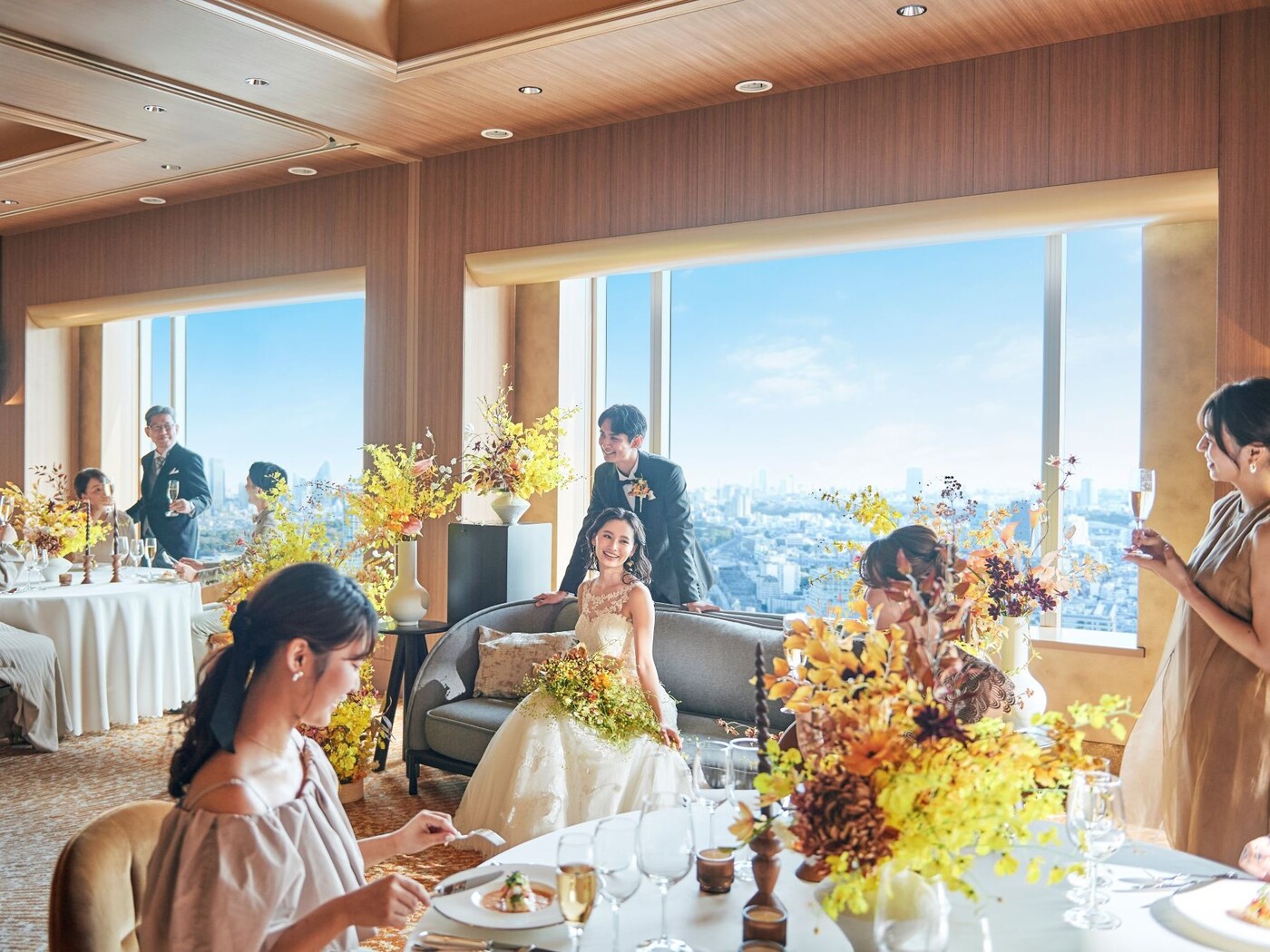 【3月限定】2泊3日宿泊*地上145mのパノラマ会場×ペアランチ券◆ドレス上限フリー!