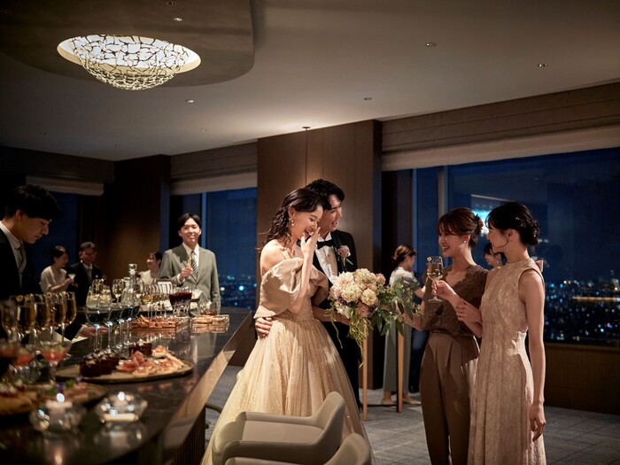 【3月限定フェア開催】ドレス1着上限フリー＆新郎新婦2泊3日宿泊◆地上145mのパノラマビューをご体験＊勲章受章シェフの絶品牛フィレ試食付き！